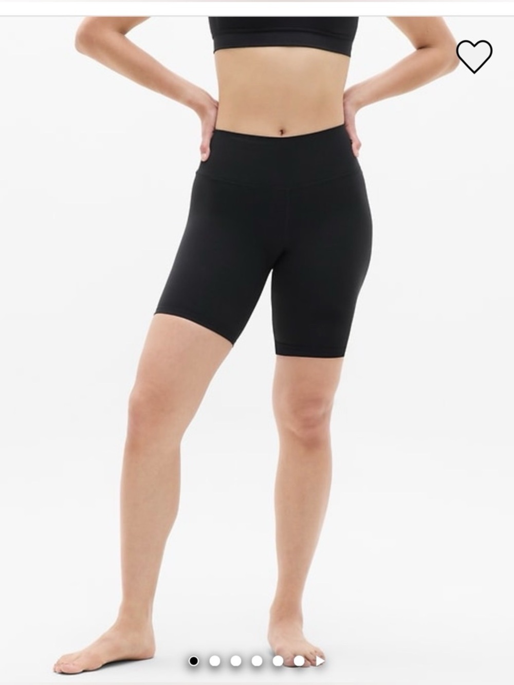 Athleta Transcend 7” Bike Shorts Black XS